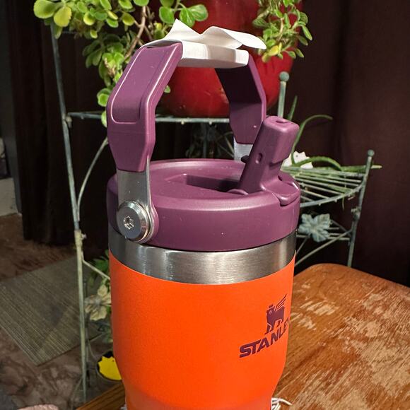 Stanley The Ice Flow Straw Tumbler 30 Oz Tiger Lily Plum & Orange K143 - Picture 5 of 5